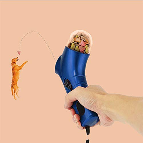 Dongdexiu Pet Supplies Portable Catapult Feeder Pet Training Reward Feeding Device Circus Breeder Tool(Blue) Feeding & Watering Supplies (Color : Blue)