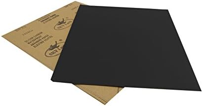 6-Sheet Abrasive Sandpaper 2000 grit , 9 Inch by 11 Inch (230 x 280 mm) Silicone Carbide , Wet and Dry