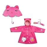 Kidorable Cat Raincoat & Cat Umbrella Set