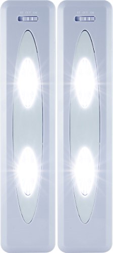 GE 17528 Wireless Remote Control LED Light Bars, White, 2-Pack