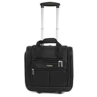 Pacific Coast Signature Underseat 15.5" Rolling Tote Carry-on, Black