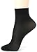 ililily 5 pairs 20D Sheer ankle high tights hosiery socks (tights-011-3),Black,One Size