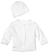 Little Me Baby Girls Cable Knit And Cap Set Cardigan Sweater, White, 3 Months US