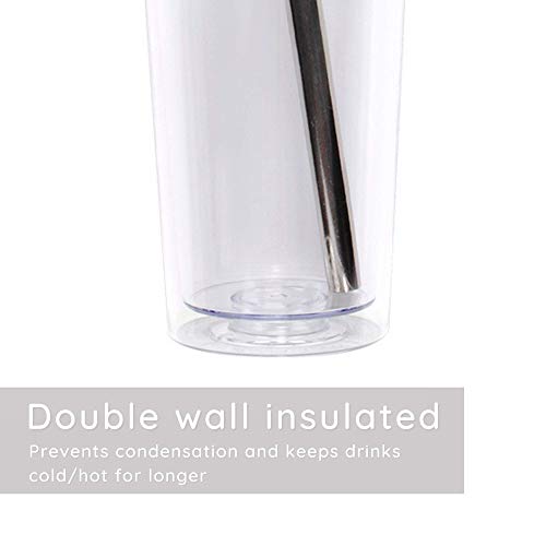 Wiederverwendbare Boba-/Bubble-Tee-/Smoothie-Becher mit wiederverschließbarem Deckelstopfen, 590 ml, inklusive breitem… – Bild 5