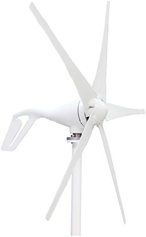 Morning Group 5pcs Blades 400W Wind Turbine Generator with Waterproof Charge Controller Windmill 24V (24V)