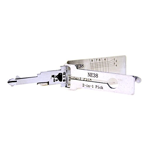 Loboo Idea LiShi NE38 2 -in-1 Auto Pick and Decoder Car Locksmith Tools Lock Pick Up Set Lock Tool Lock Opener