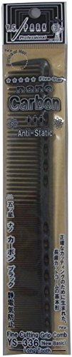 Y.S Park Fine Cutting Grip Comb YS-336 (Dark Grey)