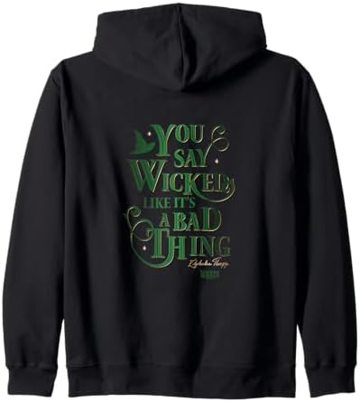 Amazon.com: Wicked Logo Front & Back Zip Hoodie : Clothing, Shoes