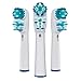 Double Clean Brush Heads, Compatible with Oral-B Dual Clean Toothbrush - Pack of 4