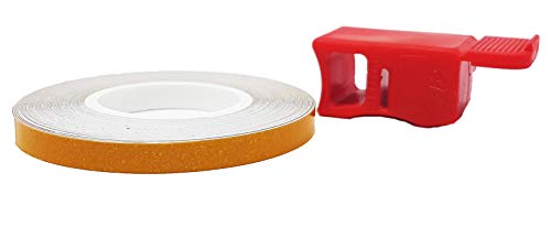 Refractive Wheel Stripes with Applicator Tool, Yellow, 5 mm x 6 mt