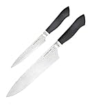 MASTERBLADES Professional Chef Knife Set 2 Piece - 8 Inch Chef Knife and 5 Inch Utility Knife