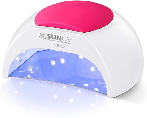 SUNUV Professional UV LED Nail Lamp for Gel and Semi-Permanent, Automatic Start Sensor, 4 Timers 10s/30s/60s/90s
