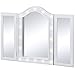 Best Choice Products Lighted Tabletop Tri-Fold Vanity Mirror W/LED Lights