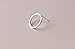 14mm round circle 925 sterling silver stud earring for women