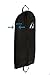 Black Suit and Dress Travel Garment Bag, Durable Breathable Material 24 inch x 42 inch with Clear ID Window Pocket