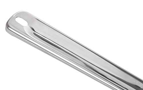 wenco Kehrschaufel mit Gummilippe, Edelstahl, Länge: 38 cm, Silber, 523387 – Bild 5