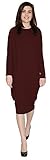 Baby'O Women's Long Sleeve Comfy Cover-Up Midi Dress