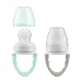 Dr. Brown's Fresh First Silicone Feeder, Mint & Grey, 2 Count primary