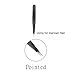 Stainless Steel Tweezer Set, Hair Picker Removal Tweezers for Ingrown Hair with Travel Case(Black&3 Pieces)