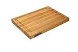 John Boos Block BBQBD Reversible Maple Wood Edge Grain BBQ Cutting Board with Juice Groove, 18 Inches x 12 Inches x 1.5 Inches