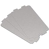 3pcs Universal Microwave Mica Sheet Plates Repairing Parts Waveguide Cover | for Midea Kitchen Microwave Replacement Accessory, 4.2 x 2.5 inch