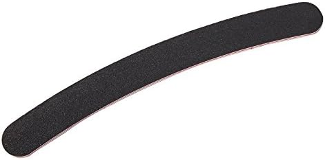 bangbang 10 Pcs Nail File Buffing Buffer Curve Grit Sanding Sandpaper Black (Ivory)