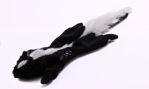 Copa Judaica Chewish Treat Skunk Schtinker Squeaker Plush Dog Toy, 24 by 7-Inch, Multicolor