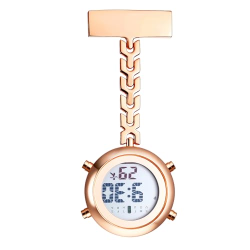 Avaner Nurse Fob Digital Watches: Pin-on Brooch Lapel Hanging Pocket Watch for Doctors Nurses