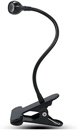 FineWish Mini USB LED Desk Reading Lamp Clip On Bed Beside Study Table Light Adjustable (Cold White)