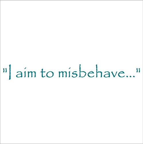 Custom Color - 2 Pack - I Aim To Misbehave Quote Firefly Sticker Decal (12" X 1.3")- Buy Online In Bahamas At Bahamas.desertcart.com. Productid : 50671912.