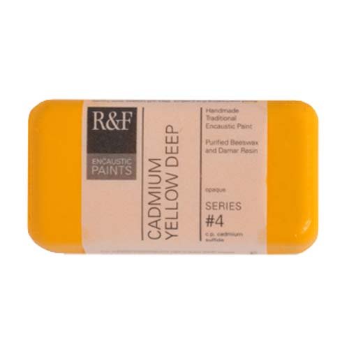 R&F Encaustic 40ml Paint, Cadmium Yellow Deep
