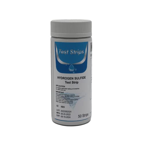 Envig Hydrogen Sulfide Water Test Strips for Well Water, 50 Test Strips