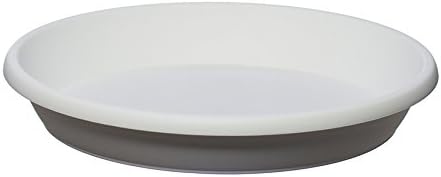 Home Garden Ornaments Plant Pot Saucers, Strong Drip Tray, Round Plastic Tray, Set of 10 (White, Diameter: 12.5cm) - Image 3