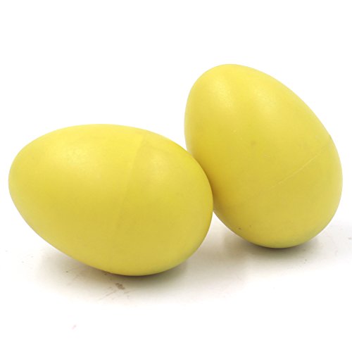 Zicome 12-Piece Plastic Egg Shakers Percussion Musical Egg Maracas Kids Toys (6 colors)