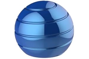 TRUEGOOD Desk Toys, Kinetic Ball Spinner, Desk Novelty Items, Desk Toys for Office Gifts, Full Body Optical Illusion Spinner Ball, Desk TOU,Gifts for Men,Women,Kids 1.5”Size