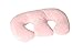 The TWIN Z PILLOW - Pink The only 6 in 1 Twin Pillow Breastfeeding, Bottlefeeding, Tummy Time & Support! A Must Have for Twins! - Cuddle Pink DOTS