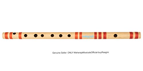 Indian Flute, Concert Quality bansuri, Maharaja Musicals, Scale C Sharp Medium 18.6 Inches, FINEST Indian Bansuri, Bamboo Flute, Hindustani Bamboo Bansuri, Nylon Pipe Bag (US-PDI-CFA) - Thumbnail 5