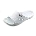 Kaiback Men's Poolside Slide Shower Sandal (10/11, White)