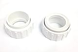 2 Pack Salt Cell 2-Inch Union, Nut, and Tailpiece Replacement For Hayward Chlorine Generators GLX-CELL-Union