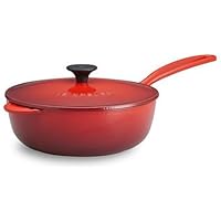 Le Creuset Enameled Cast-Iron 3-Quart Saucier Pan, Cherry