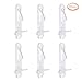 INCREWAY 30 Pack Shelf Support Peg, Clear Plastic Cabinet Shelf Pins, Self-Locking Bracket Clips for Supporting Furniture Kitchen Bookcase Closet Shelf, Fits 16mm Shelves