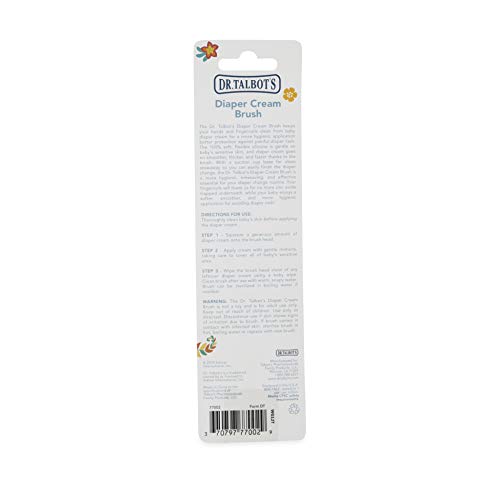 Nuby Dr. Talbots Silicone Diaper Cream Brush with Suction Base, Aqua