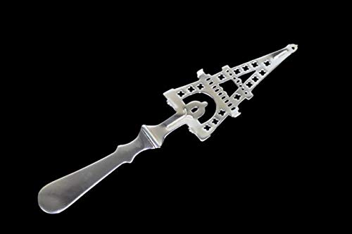 Fox Den Stainless Steel Eiffel Tower Absinthe Spoon - Thumbnail 2