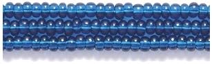 Preciosa Ornela 11SB269 Czech Seed Bead, Transparent Montana Blue, Size 11/0