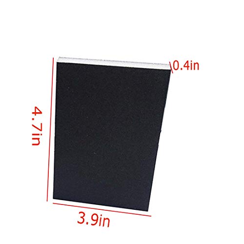 Sanding Sponges Black, Sanding Block Pad,Fine Grit Washable and Reusable Sand Sponge Kit, Great for Kitchen, home, Polishing furniture, plastic, metal, Car, wood, Painted surface