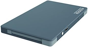 Power Bank Unpluggit Ultra Thin Fast Charging 4000 mAh Portable Charger External Battery Built-In iPhone, iPad Lightning &amp; Micro USB Plug (grey)