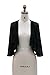 Chic Queen Women's Sheer Chiffon Bolero Shrug Jacket Cardigan Long Sleeve