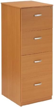 Trexus Lockable 4 Drawer Filing Cabinet In Oak Amazon Co Uk