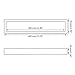 Hoooh Matte Black Hand Towel Holder for Bathroom, 15-3/4 Inch Stainless Steel Kitchen Towel Bar Wall Mounted, D110L40-BK