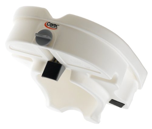 Carex E-Z Lock Raised Toilet Seat, Adds 5 Inches to Toilet Height, Elderly And Handicap Toilet Seat Riser, Round Or Elongated Toilets